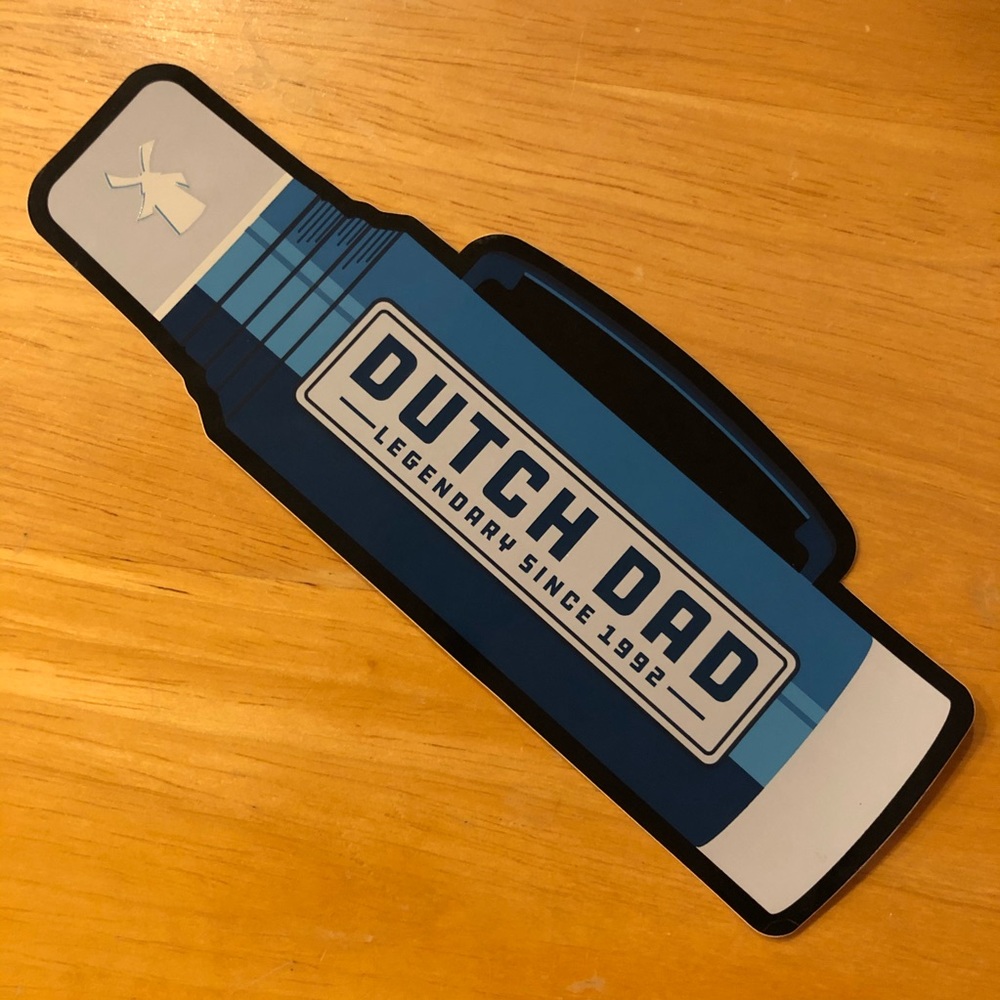 Dutch Bros Dutch Dad Thermos Sticker